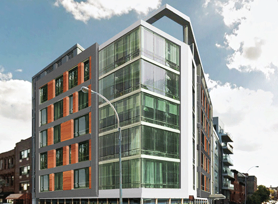 Rendering of 840 Fulton Street in Clinton Hill (credit: KBA Architects)