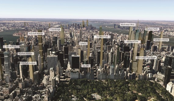 A visualization of what Midtown's skyline could look like in 2018 (Credit: CityRealty)