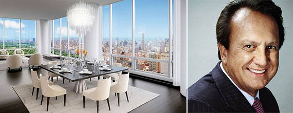 From left: rendering of a unit inside One57 and Edson Bueno