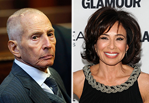 From left: Robert Durst and Jeanine Pirro