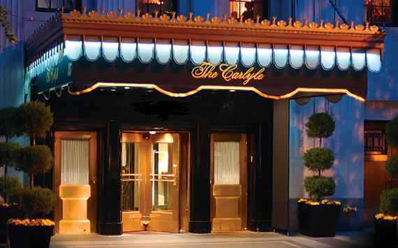 The Carlyle Hotel at 35 East 76th Street on the Upper East Side