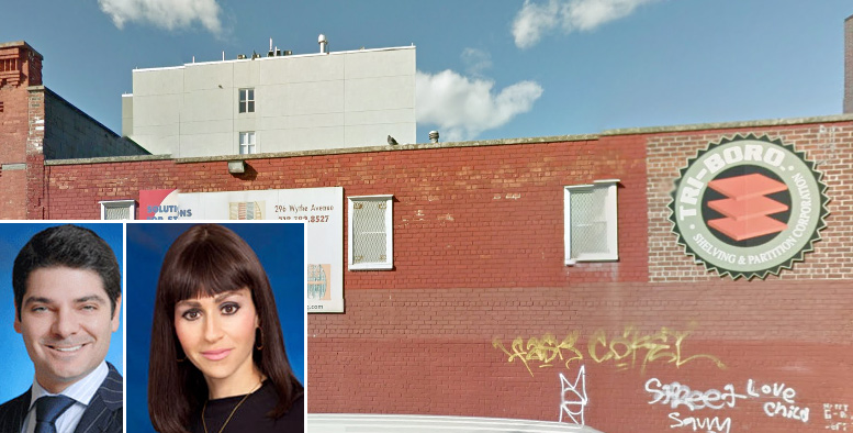 Gabriel Saffiotti and Nicole Rabinowitsch (inset) And 296 Wythe Avenue (Credit: Google)