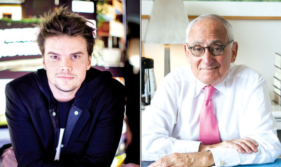 Left: Bjarke Ingels and right, Robert A. M. Stern