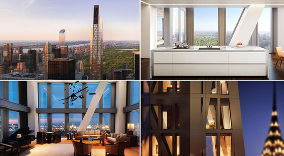 Renderings of the interior of the MoMa Tower at 53 West 53rd Street (credit: Jean Nouvel)