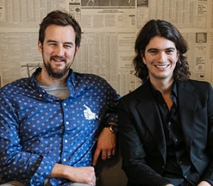 From left: Miguel McKelvey and Adam Neumann