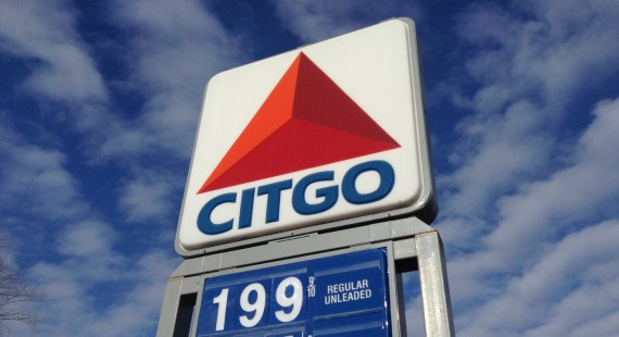 A Citgo gas station sign