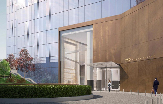 Rendering of Extell Development's 250 South Street (credit: Extell)