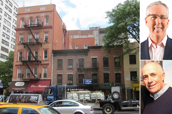 257-261 Third Avenue in Gramercy Park (inset: Kevin Maloney and Michael Namer)