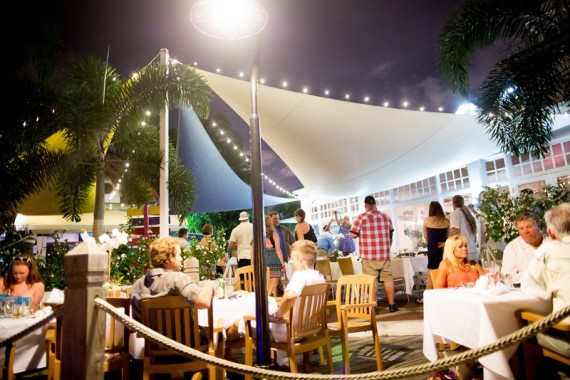 Outdoor seating at the Bimini Boatyard Bar &amp; Grill in Fort Lauderdale