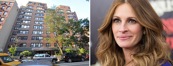 From left: 45 West 10th Street and Julia Roberts
