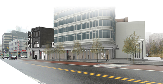 Rendering of Expansion Plans On Fulton Street in Fort Greene (credit: Brooklyn Academy of Music)