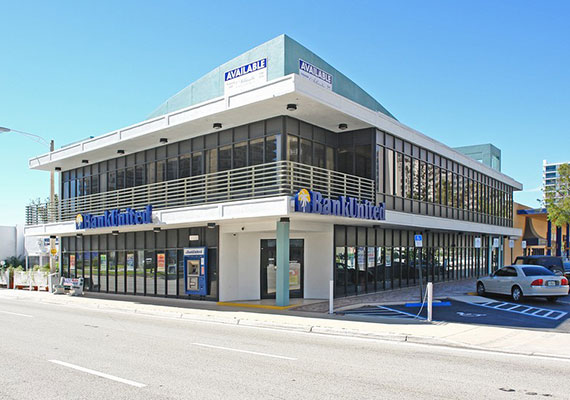 The former BankUnited in Fort Lauderdale