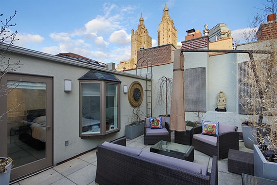 The rooftop at 32 West 74th Street