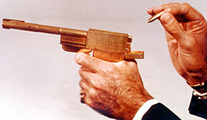 Colibri-supplied gun in "The Man in the Golden Gun" 