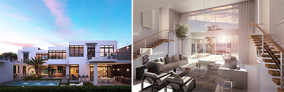 Renderings of the Mansions at Doral