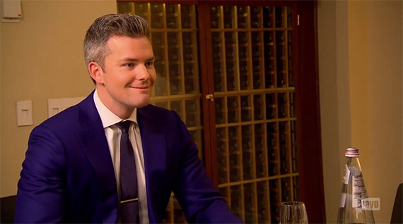 Ryan Serhant donning his best fake smile during last night's finale