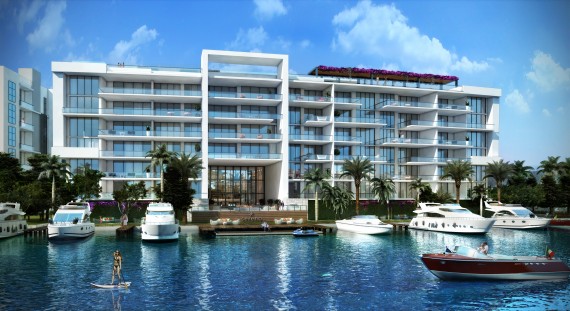A rendering of the 38-unit Sereno Bay Harbor Islands project
