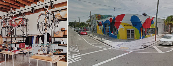 Shinola's L.A. store and the space it will ocupy in Wynwood