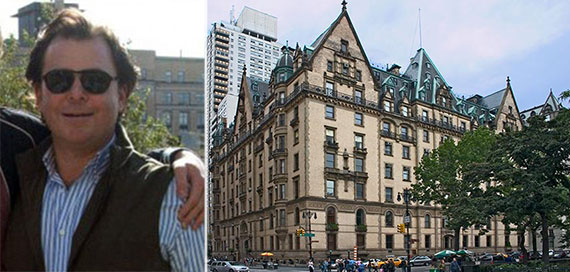From left: Robert Siegel and the Dakota Building on the Upper West Side