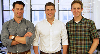 From left:  VTS co-founders Nick Romito, Ryan Masiello and Karl Baum