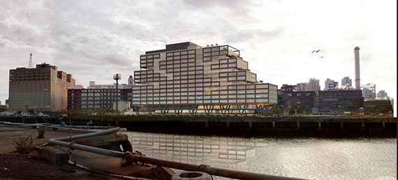 Rendering of WeWork building in the Brooklyn Navy Yard (credit: S9 Architecture)