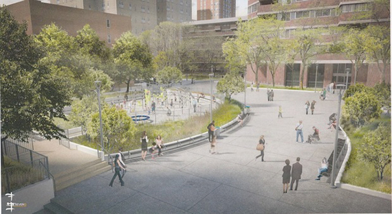 Rendering of East Midtown Plaza redevelopment (WXY Studio)
