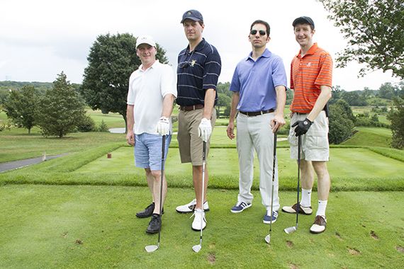From left: Kevin Gallagher and Eric Anton of HFF; and Eldad Gothelf and Phil Stevanovic of HAP Investments