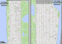 Citi Bike sites revealed on UES and UWS