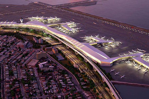 Rendering of LaGuardia Airport's redesign (credit: office of Governor Andrew Cuomo)