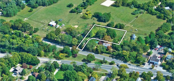 A 0.8-acre parcel located in East Hampton