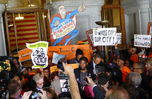 A recent rent rally in Albany