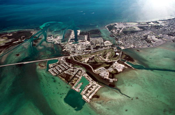 An aerial photo of Stock Island from 1985 (Credit: Dale M. McDonald, State Archives of Florida, Florida Memory)