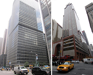 From left: 1285 Sixth AvenueAnd 787 Seventh Avenue