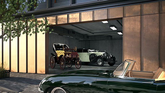 A rendering of the parking at 15 Renwick