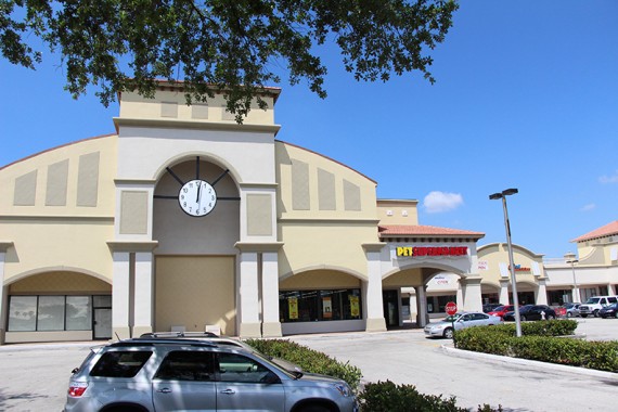 The Royal University Plaza shopping center in Coral Springs