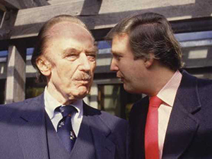 From left: Fred C. Trump and Donald Trump