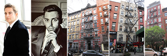 From left: Aaron Jungreis, Raphael Toledano, 253 East 10th Street, 27 St. Mark's Place and 66 East 7th Street