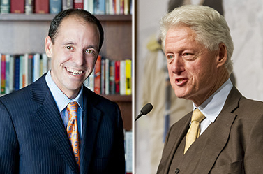 From left: Chris Lehane and Bill Clinton