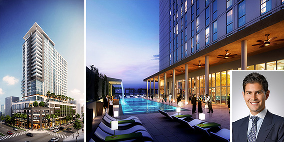 Renderings of Tribute and Element hotel in downtown Fort Lauderdale, and Jake Wurzak