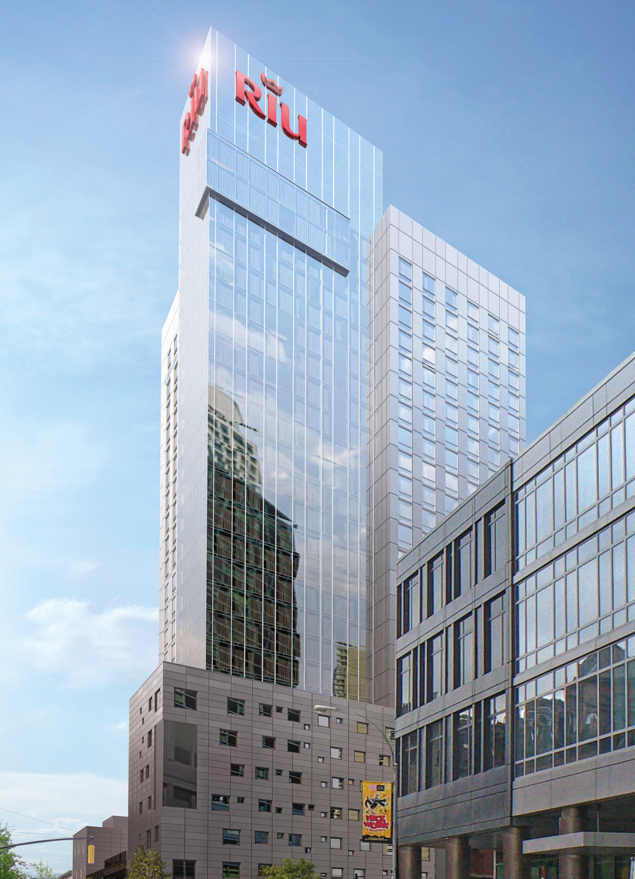 Rendering of the Riu Hotel Times Square at 301 West 46th Street