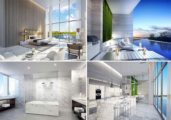 A rendering of the River Loft unit at Riva Fort Lauderdale