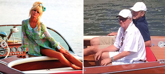 George W. Bush cruised around the Hamptons in a boat previously owned by Brigitte Bardot.
