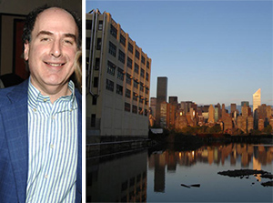 From left: Bruce Teitelbaum and 44-02 Vernon Boulevard in Long Island City