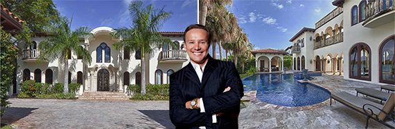 Leonard Hochstein and the Sunset Islands home he sold for $10.1 million.