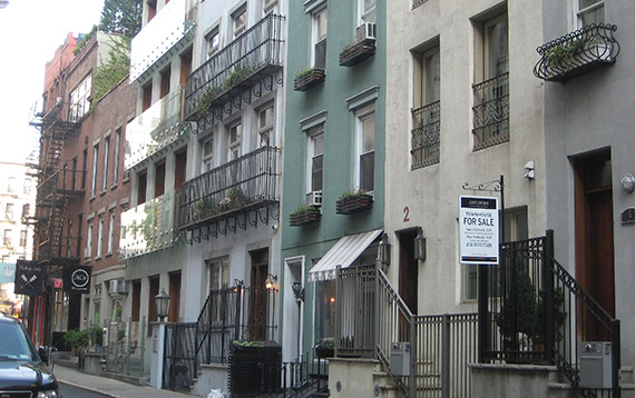 A row of townhouses in Nolita