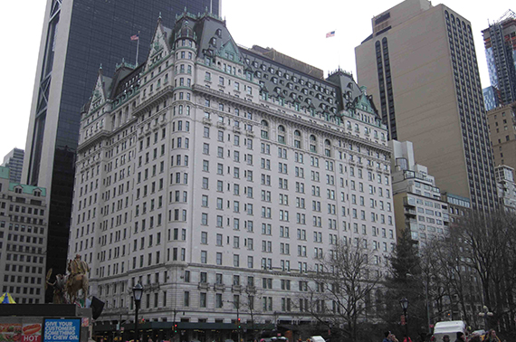 The Plaza Hotel on Central Park in Midtown