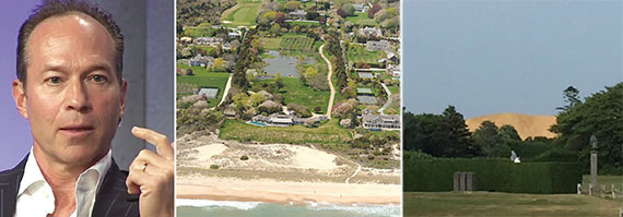From left: Barry Rosenstein, 60 Further Lane in East Hampton and the sand dune