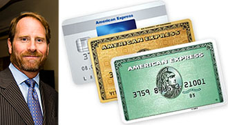 From left: Kent Swig and American Express cards