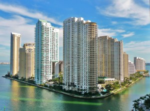A 2010 photo of Brickell Key from its northwestern side (Credit: Marc Averette)