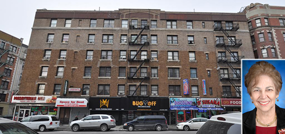 West 164th Street and St. Nicholas Avenue in Washington Heights (inset: Marcia Yawitz)